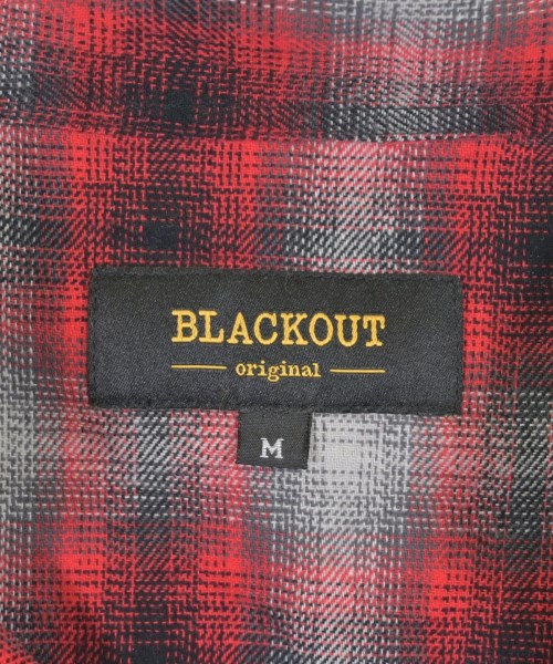 BLACKOUT（ブラックアウト）カジュアルシャツ 赤 サイズ:M メンズ/2200726377136