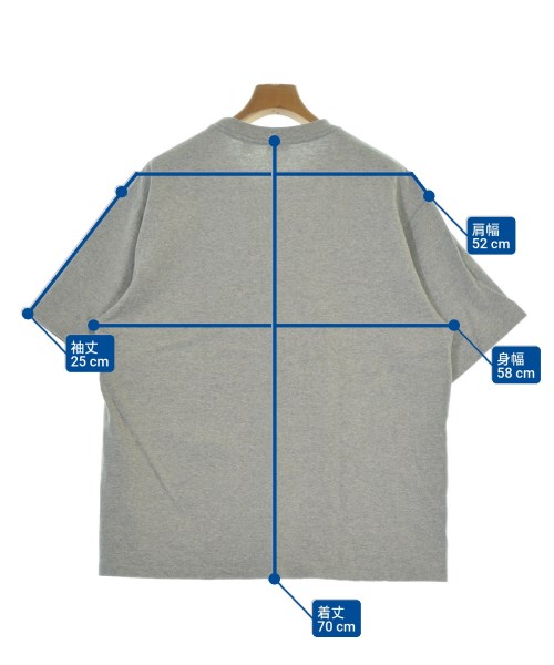 COTTON RESEARCH CLUB（コットンリサーチクラブ）Tシャツ・カットソー グレー サイズ:XL メンズ/2200667116085
