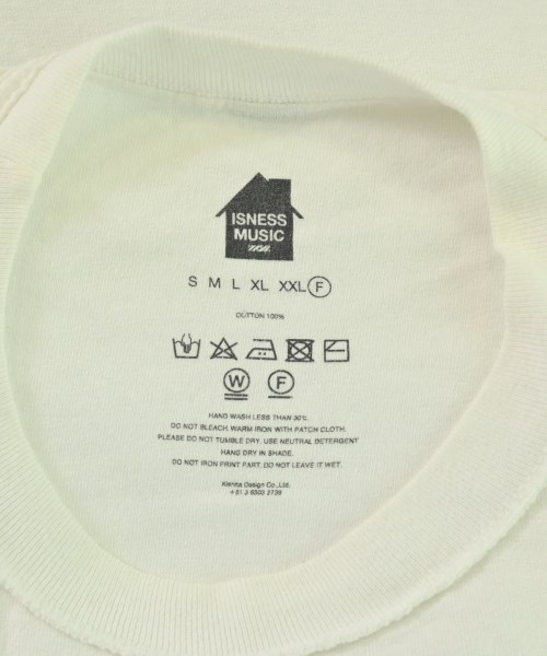 ISNESS MUSIC（イズネスミュージック）Tシャツ・カットソー 白 サイズ:F メンズ/2200701937065