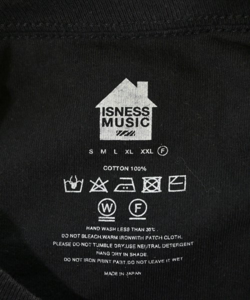 ISNESS MUSIC（イズネスミュージック）Tシャツ・カットソー 黒 サイズ:F メンズ/2200704554047