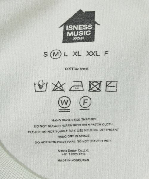 ISNESS MUSIC（イズネスミュージック）Tシャツ・カットソー 白 サイズ:M メンズ/2200736587181