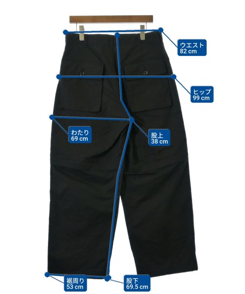 MODMNT（モドメント）カーゴパンツ 黒 サイズ:XS メンズ/2200721981550