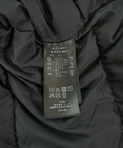 MODMNT（モドメント）ダウンジャケット/ダウンベスト 黒 サイズ:XL メンズ/2200685213711