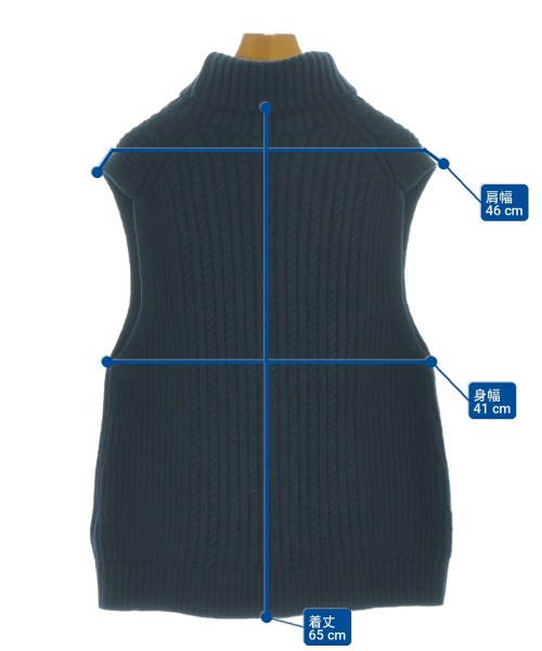 VVB Victoria Beckham（ヴィヴィビーヴィクトリアベッカム）ベスト 紺 サイズ:XS レディース/2200730072041