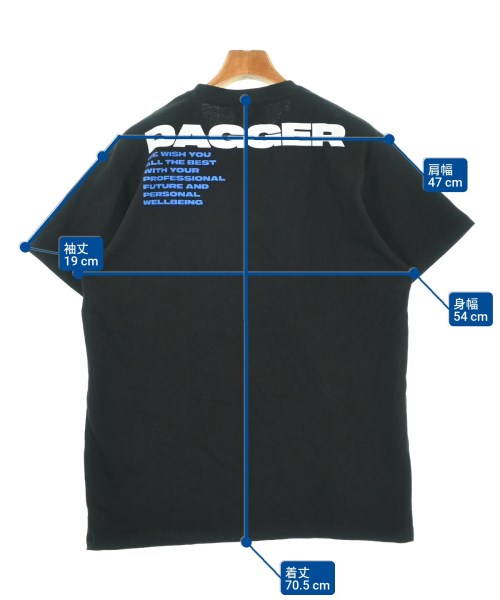 DAGGER（ダガー）Tシャツ・カットソー 黒 サイズ:L メンズ/2200696869013