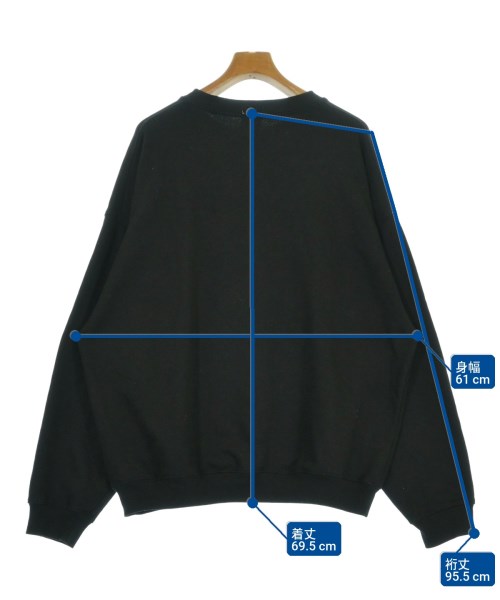 KAOYORINAKAMI（カオヨリナカミ）スウェット 黒 サイズ:XL メンズ/2200695545048