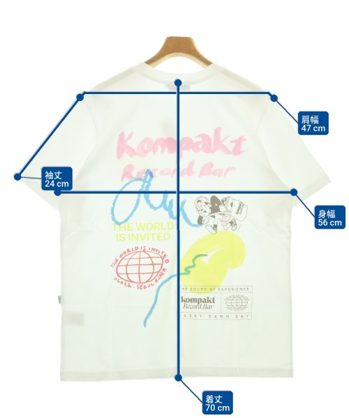 Kompakt Record Bar（コンパクトレコードバー）Tシャツ・カットソー 白 サイズ:L メンズ/2200711023260