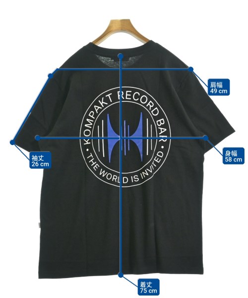 Kompakt Record Bar（コンパクトレコードバー）Tシャツ・カットソー 黒 サイズ:XL メンズ/2200714719078