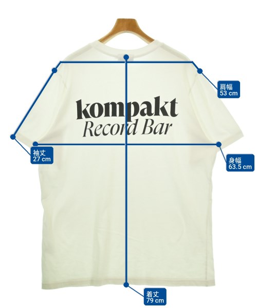 Kompakt Record Bar（コンパクトレコードバー）Tシャツ・カットソー 白 サイズ:XL メンズ/2200719316029