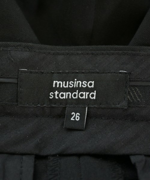 musinsa standard（ムシンサスタンダード）スラックス 黒 サイズ:26(XS位) メンズ/2200699823098