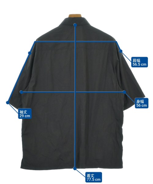musinsa standard（ムシンサスタンダード）カジュアルシャツ 黒 サイズ:2XL メンズ/2200700737086