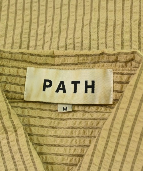 PATH（パス）カジュアルシャツ ベージュ サイズ:M メンズ/2200696471087
