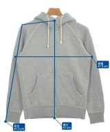 THE Sweat Zip up Hoodie（ザスウェットジップアップフーディー）パーカー グレー サイズ:S メンズ/2200732133047