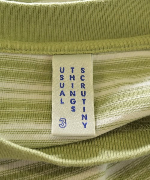 USUAL THINGS SCRUTINY（ユージュアルシングススクルーティニー）Tシャツ・カットソー カーキ サイズ:XL メンズ/2200715550656