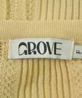 GROVE（グローブ）カーディガン 黄 サイズ:F レディース/2200723116134