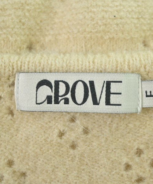 GROVE（グローブ）カーディガン ベージュ サイズ:F レディース/2200723116141