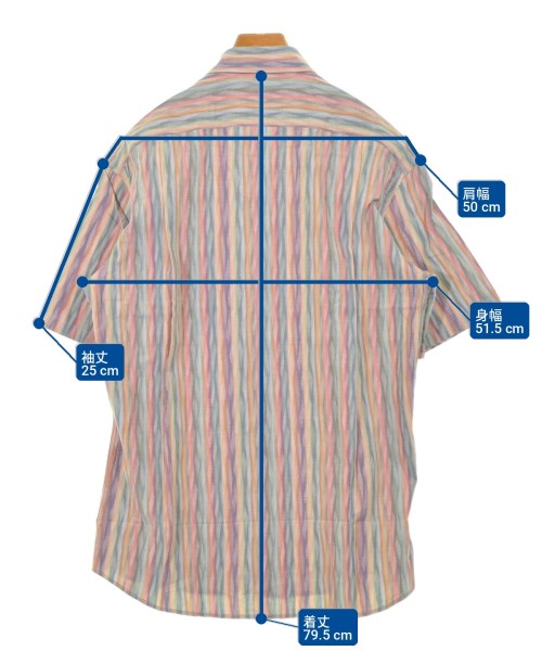 MISSONI SPORT（ミッソーニ スポーツ）カジュアルシャツ グレー サイズ:50(XL位) メンズ/2200723709046
