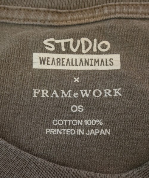 STUDIO WEAREALLANIMALS（スタジオウィーアーオールアニマルズ）Tシャツ・カットソー 茶 サイズ:OS レディース/2200715516027