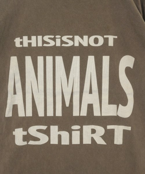 STUDIO WEAREALLANIMALS（スタジオウィーアーオールアニマルズ）Tシャツ・カットソー 茶 サイズ:OS レディース/2200715516027