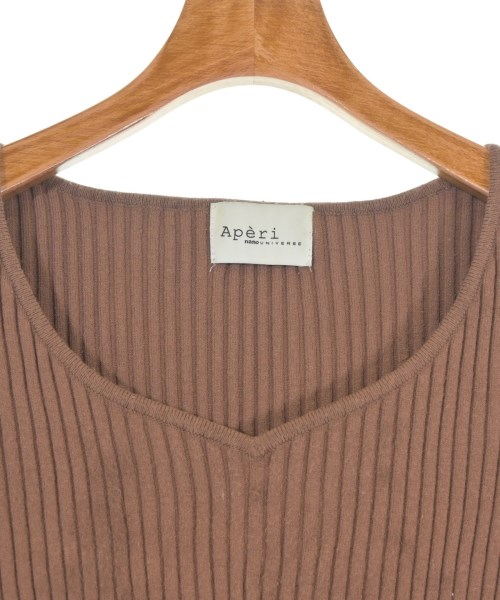 Aperi nano universe（アペリ　ナノユニバース）ニット・セーター 茶 サイズ:36(S位) レディース/2200643813069