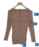 Aperi nano universe（アペリ　ナノユニバース）ニット・セーター 茶 サイズ:36(S位) レディース/2200643813069