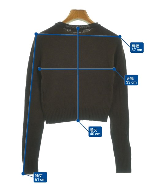 JIL SANDER +（ジルサンダープラス）ニット・セーター 茶 サイズ:32(XXS位) レディース/2200638896053