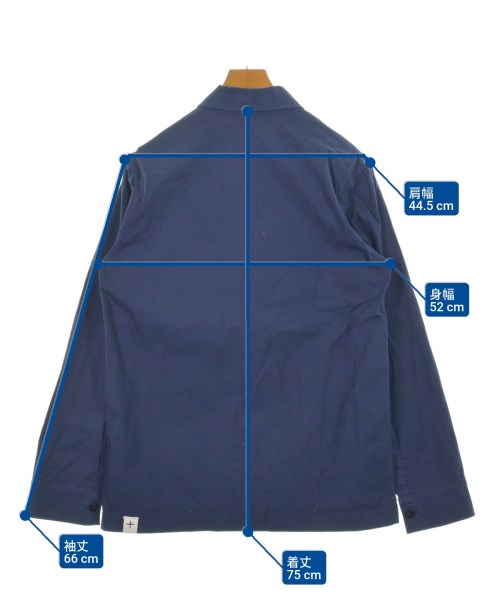 JIL SANDER +（ジルサンダープラス）カジュアルシャツ 紺 サイズ:44(S位) メンズ/2200620992176