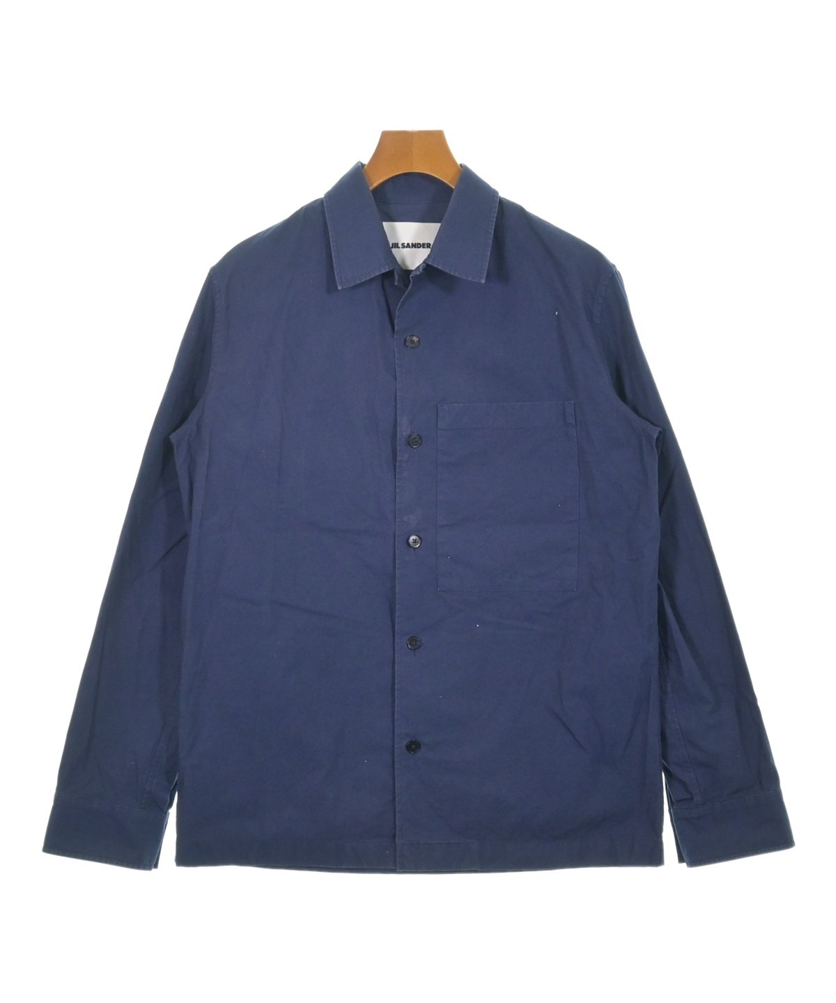 JIL SANDER +（ジルサンダープラス）カジュアルシャツ 紺 サイズ:44(S