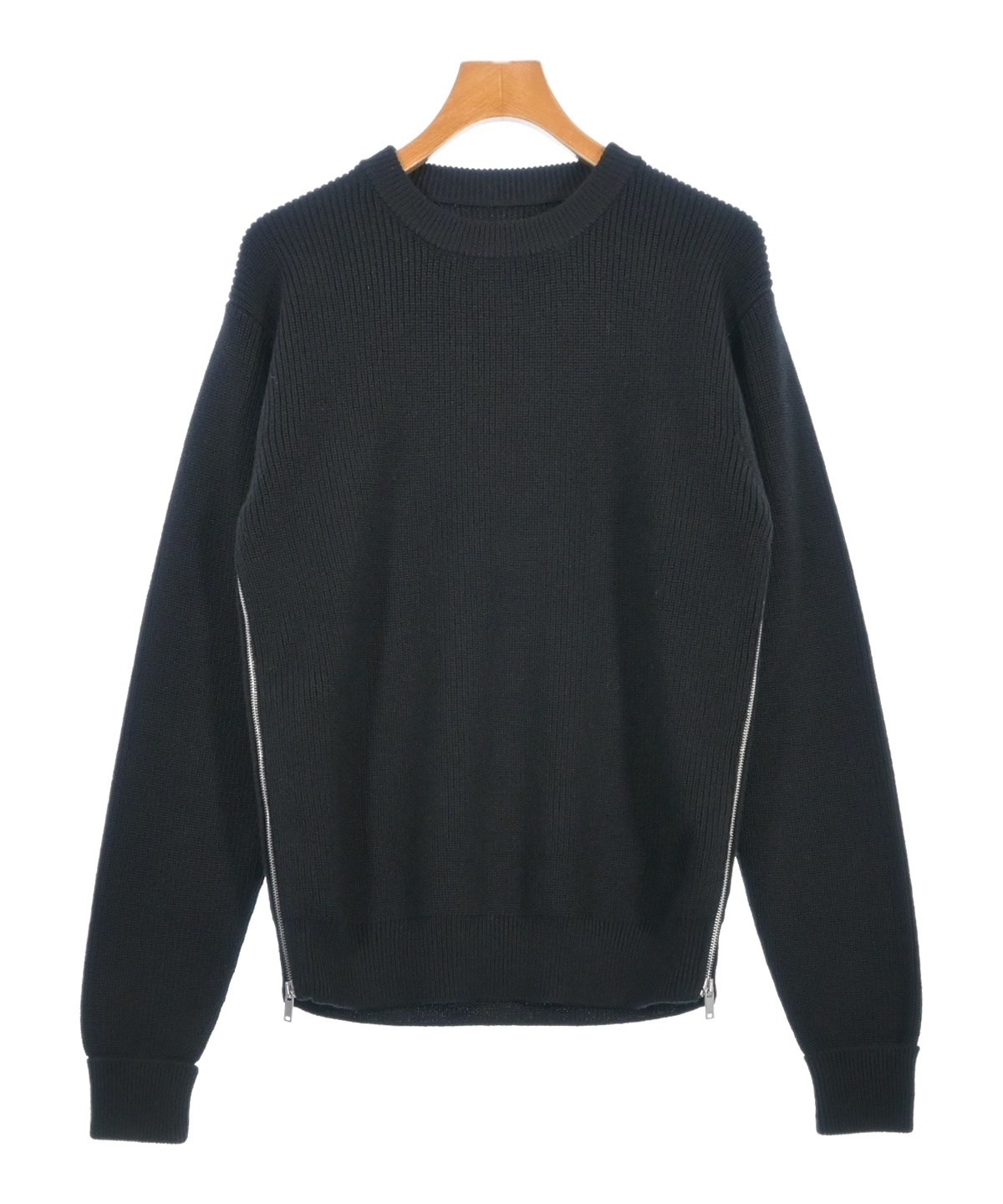 【美品】Jil Sander リブニット セーター46 JIL SANDER +（ジルサンダープラス）ニット・セーター 黒 サイズ:46(M