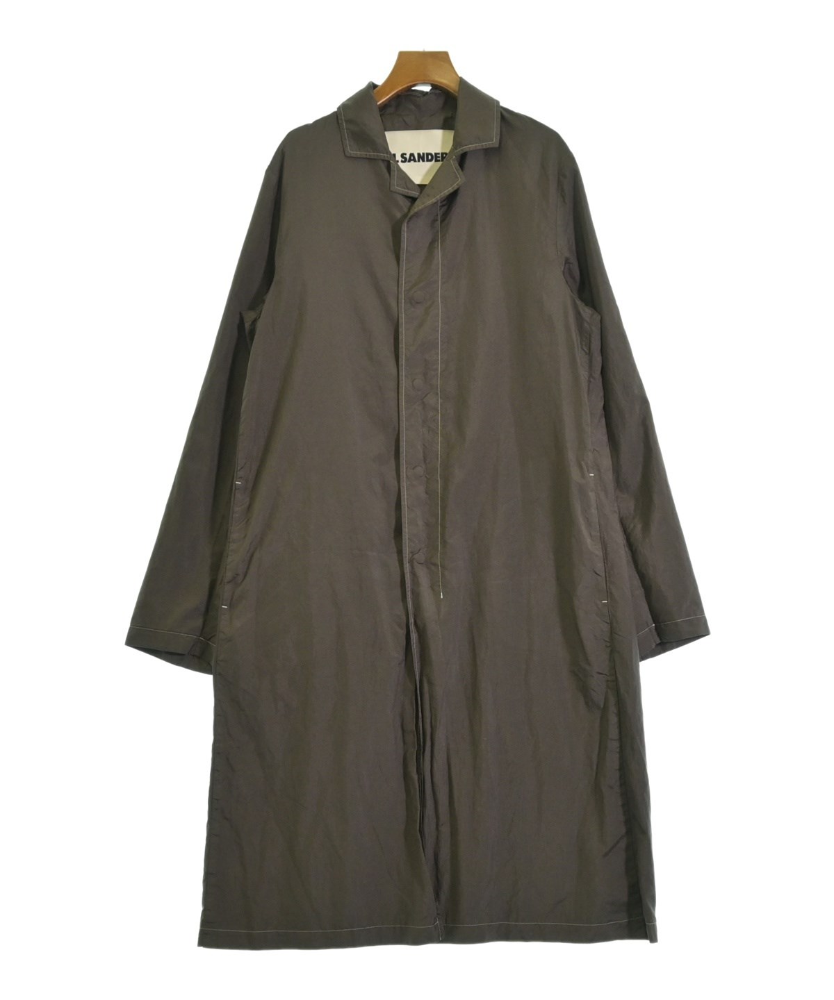 JIL SANDER +（ジルサンダープラス）ステンカラーコート 茶 サイズ:36