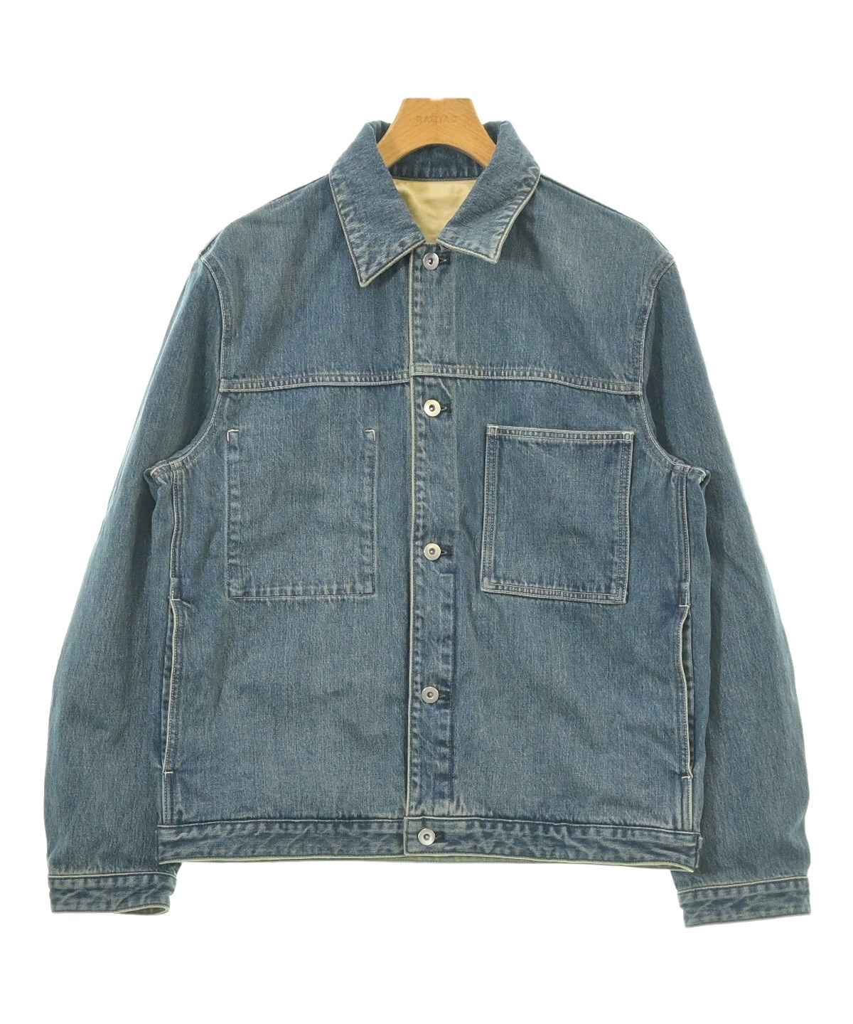 JIL SANDER ジルサンダー ジャケット ネイビー デニム調 48 M相当 JIL SANDER ジルサンダー ジャケット JACKET 10 TM 大きいサイズ