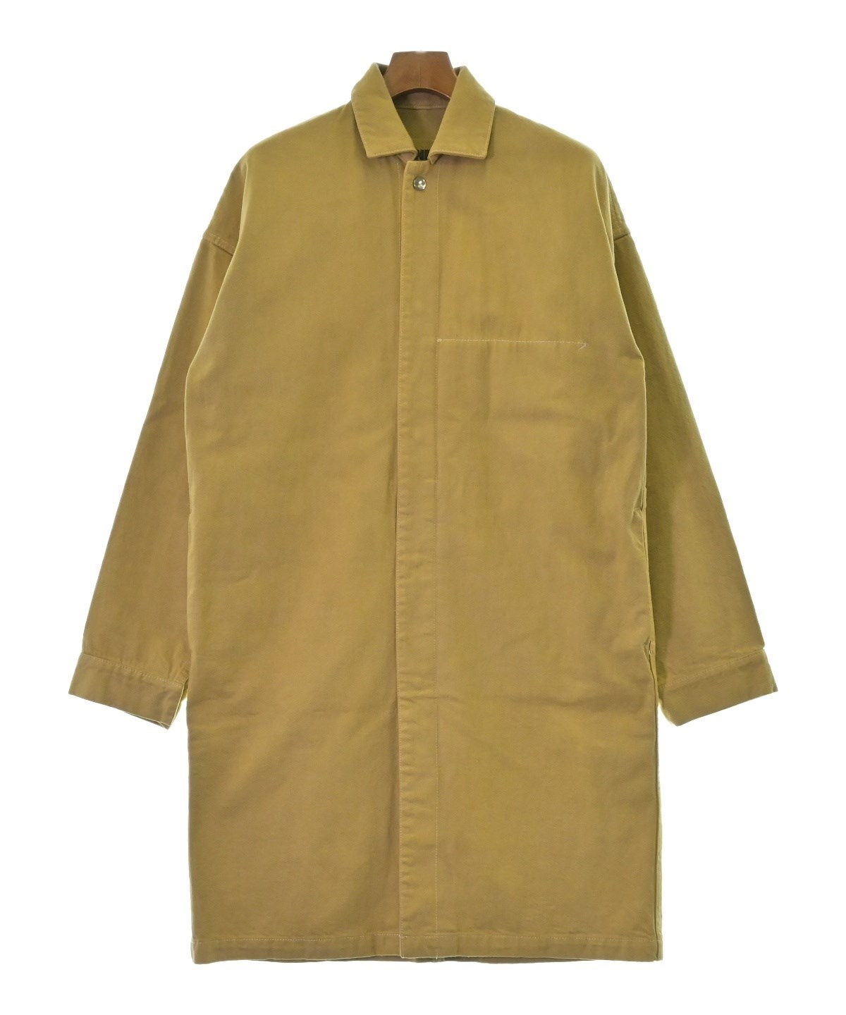JIL SANDER +（ジルサンダープラス）ステンカラーコート 黄