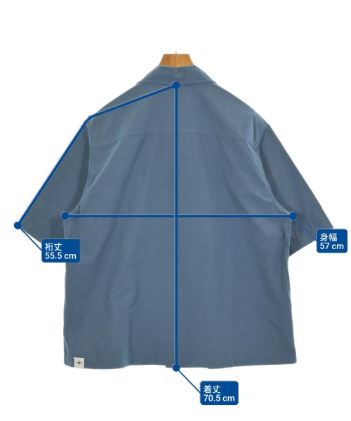 JIL SANDER +（ジルサンダープラス）カジュアルシャツ 青 サイズ:44(S位) メンズ/2200628269072