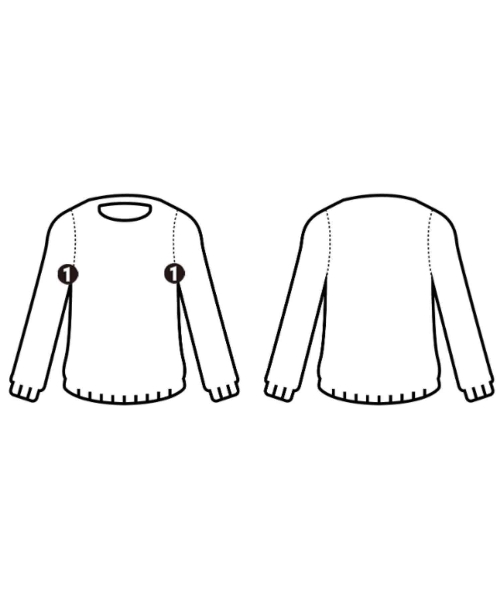 JIL SANDER +（ジルサンダープラス）ニット・セーター 青 サイズ:50(XL位) メンズ/2200630712016