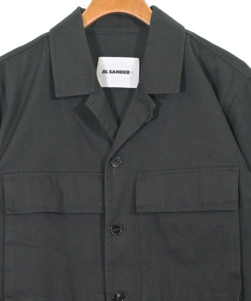 JIL SANDER +（ジルサンダープラス）カジュアルシャツ 黒 サイズ:48(L位) メンズ/2200633321048