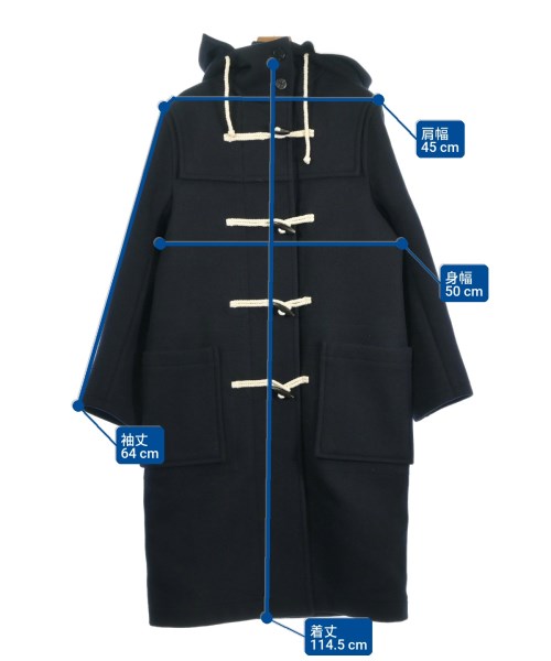 JIL SANDER +（ジルサンダープラス）ダッフルコート 紺 サイズ:32(XXXS位) レディース/2200633745028