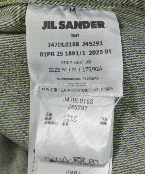 JIL SANDER +（ジルサンダープラス）カジュアルシャツ 紺 サイズ:M メンズ/2200611600028