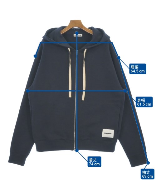 JIL SANDER +（ジルサンダープラス）パーカー 紺 サイズ:L メンズ/2200617091141