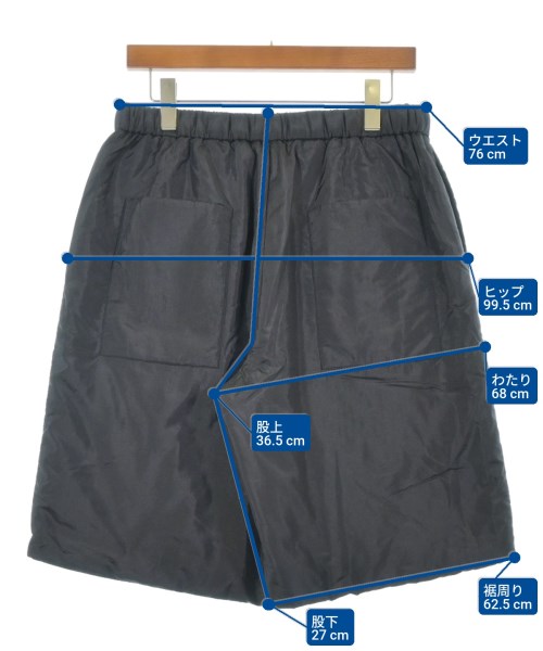 JIL SANDER +（ジルサンダープラス）ショートパンツ 黒 サイズ:48(L位) メンズ/2200605350083