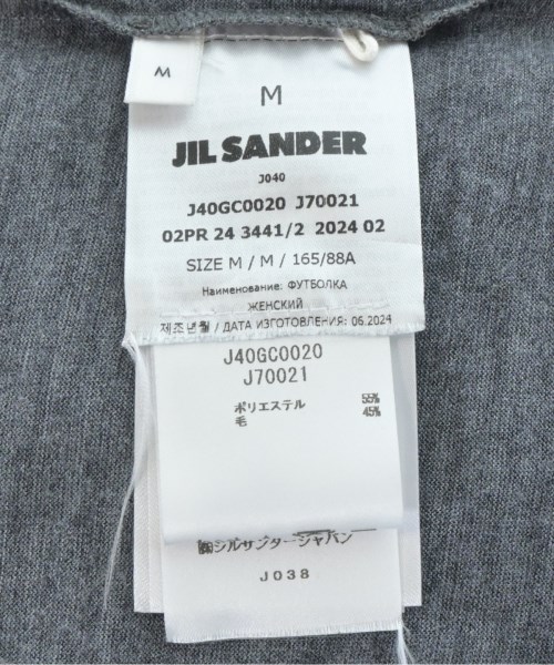 JIL SANDER +（ジルサンダープラス）Tシャツ・カットソー グレー サイズ:M レディース/2200674409033