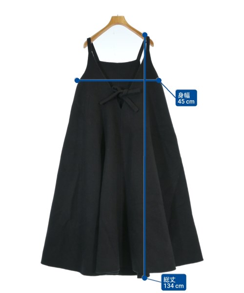 JIL SANDER +（ジルサンダープラス）ワンピース 黒 サイズ:32(XXS位) レディース/2200672056352