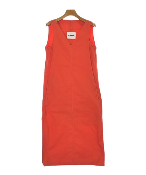 JIL SANDER +(ジルサンダープラス)ワンピース 赤 サイズ:30(XXS位)/2200690000061