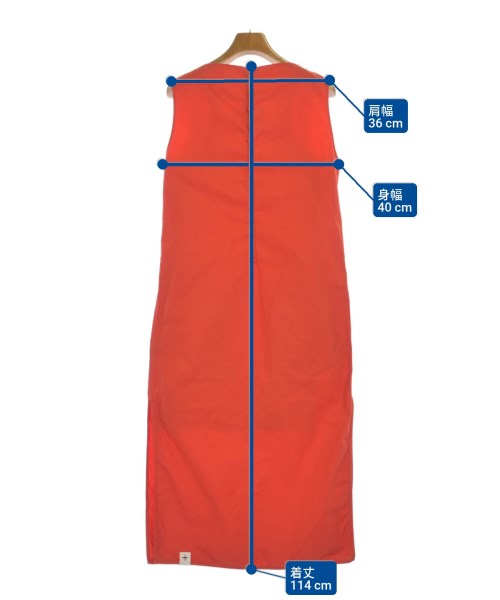 JIL SANDER +（ジルサンダープラス）ワンピース 赤 サイズ:30(XXS位) レディース/2200690000061