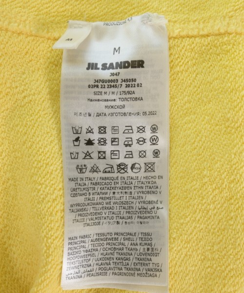 JIL SANDER +（ジルサンダープラス）スウェット 黄 サイズ:M メンズ/2200714520032