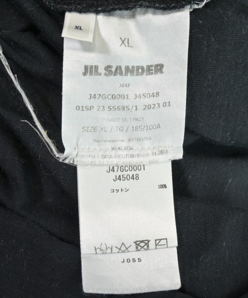 JIL SANDER +（ジルサンダープラス）Tシャツ・カットソー 黒 サイズ:XL メンズ/2200714849065