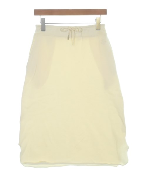 JIL SANDER +(ジルサンダープラス)ひざ丈スカート 白 サイズ:XS/2200649111138
