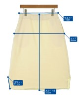 JIL SANDER +（ジルサンダープラス）ひざ丈スカート 白 サイズ:M レディース/2200650947153