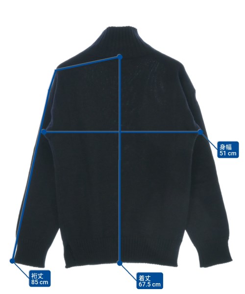 JIL SANDER +（ジルサンダープラス）ニット・セーター 紺 サイズ:46(M位) メンズ/2200652612080