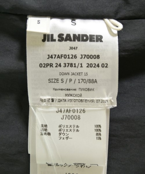 JIL SANDER +（ジルサンダープラス）ダウンジャケット/ダウンベスト 黒 サイズ:S メンズ/2200703109019