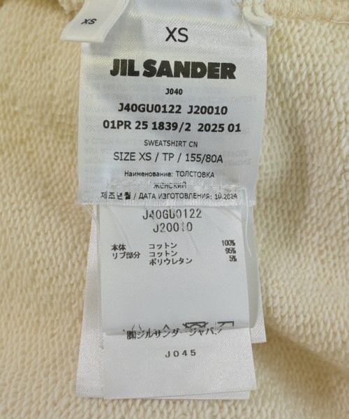 JIL SANDER +（ジルサンダープラス）スウェット 白 サイズ:XS レディース/2200709302025